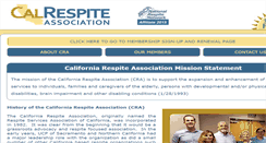 Desktop Screenshot of calrespite.org